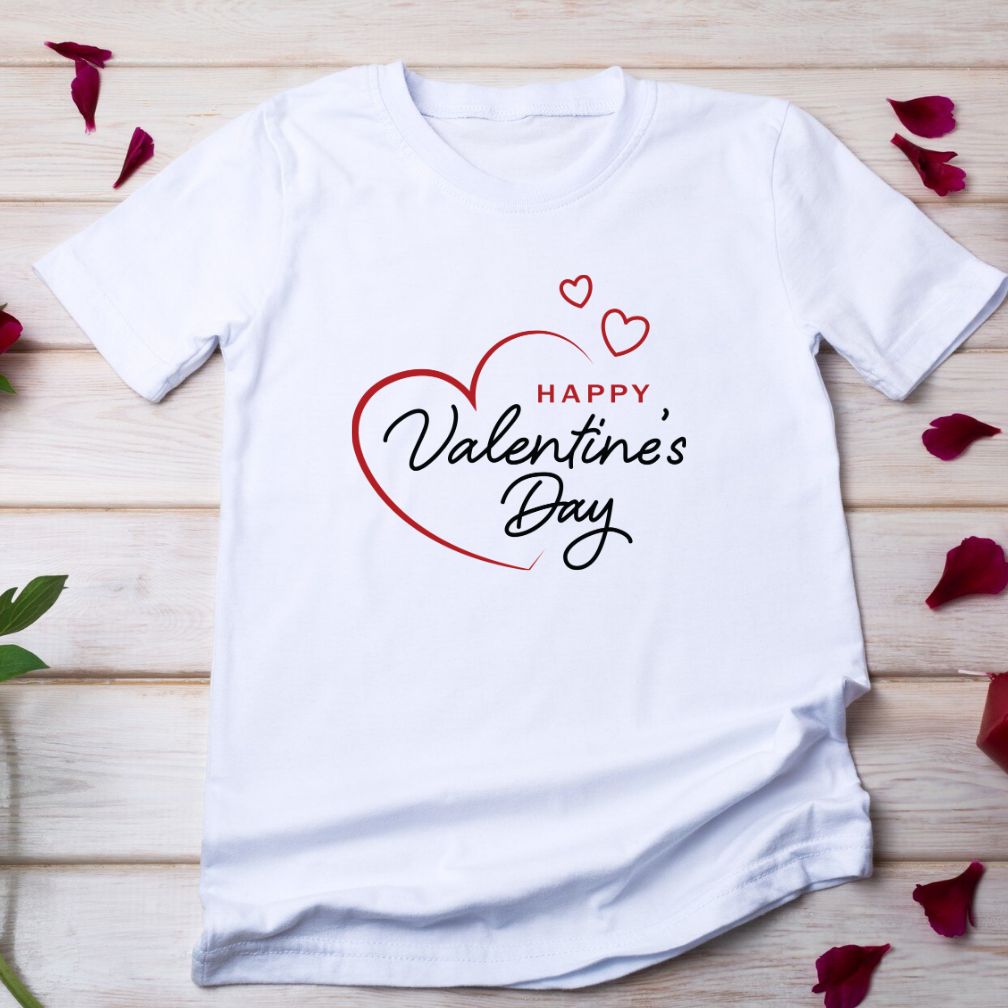 Happy Valentine Day Heart Simple Vector