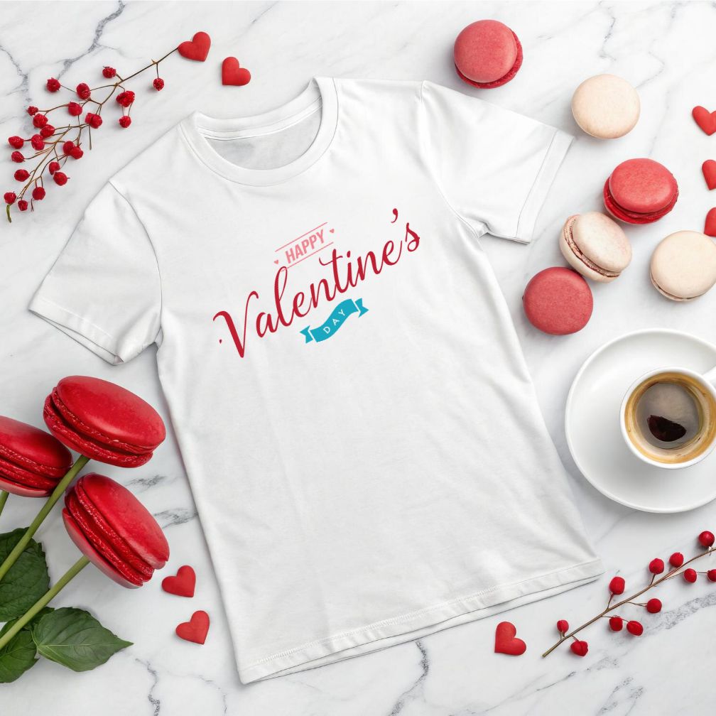 Happy Valentine Day Heart Vector In Multi Color