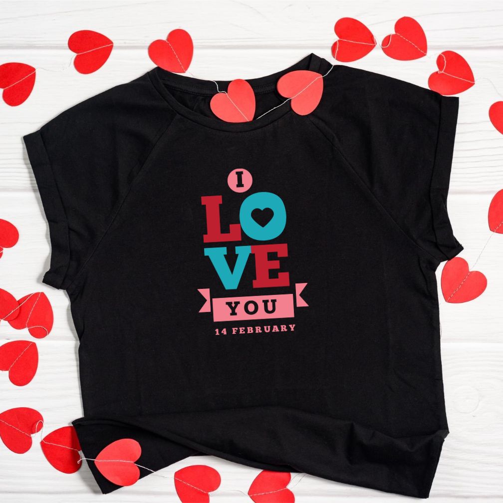 I Love 14 Feb Valentine Day Vector