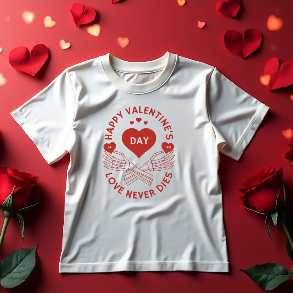 Love Never Dies Happy Valentine Vector