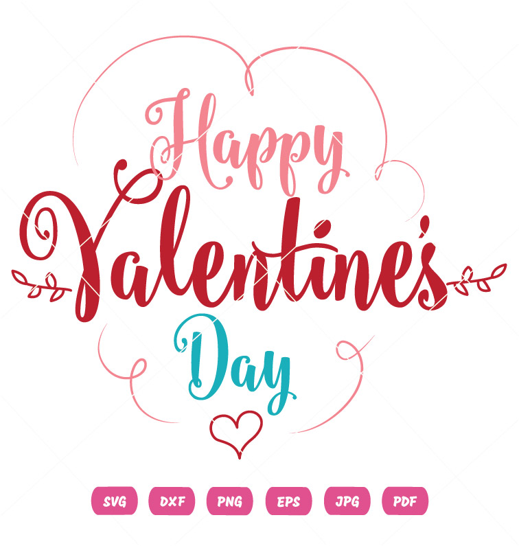 Royal Stylish Happy Valentine Day Heart Vector