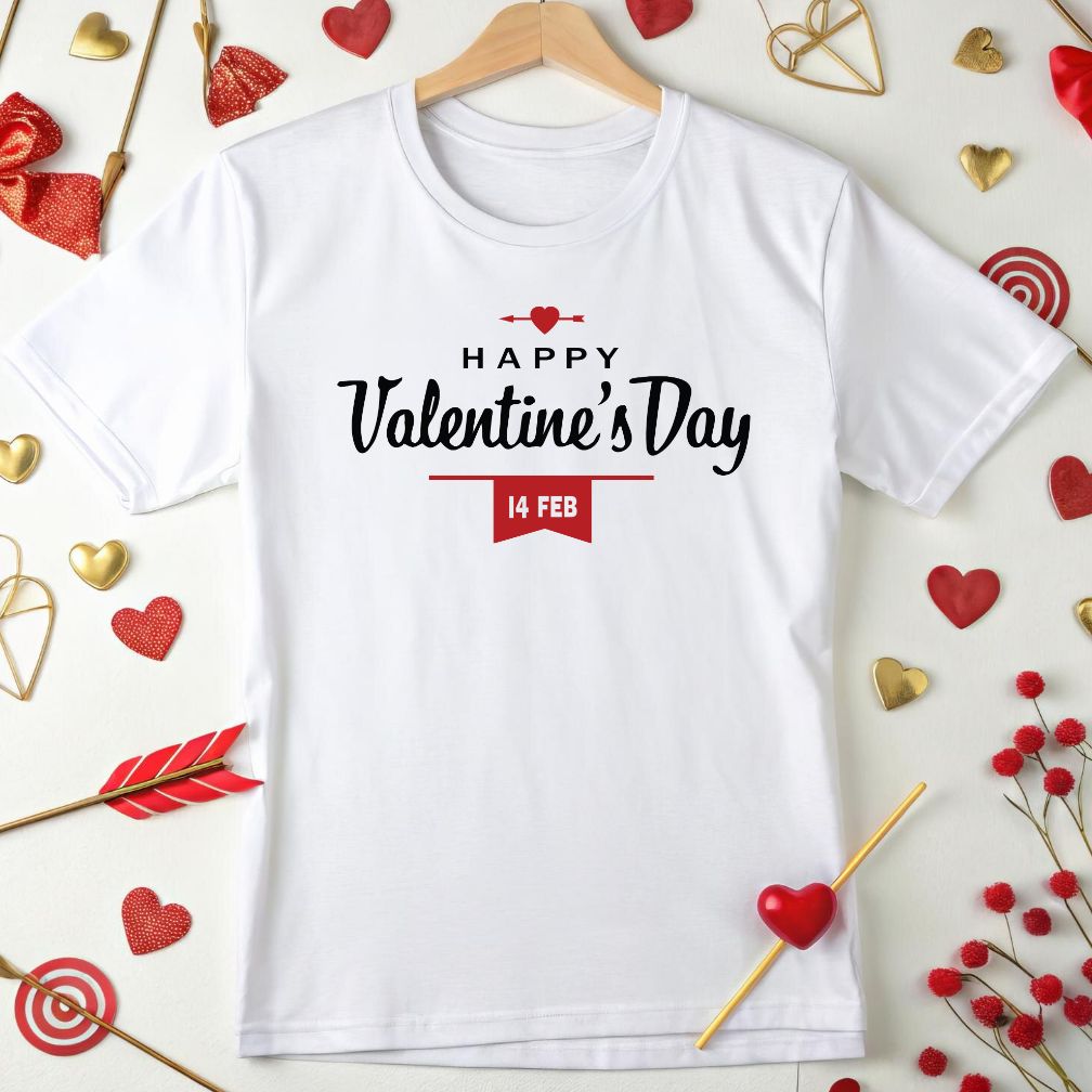 Valentine Day With Heart Vector