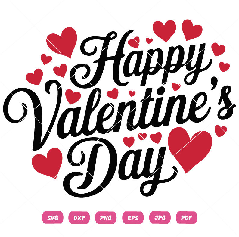Valentine's Day Happy Valentine SVG Happy Valentine Vector