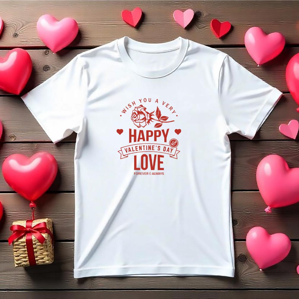 Wish You A Very Happy Valentine Vector