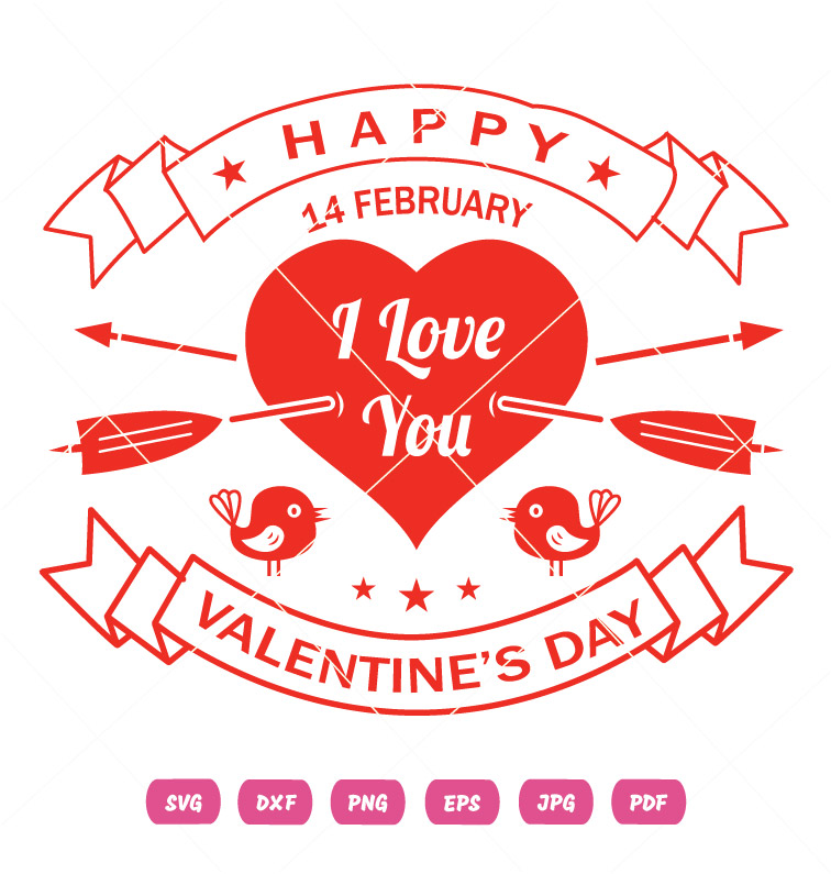 14 Feb Valentine Day Vector