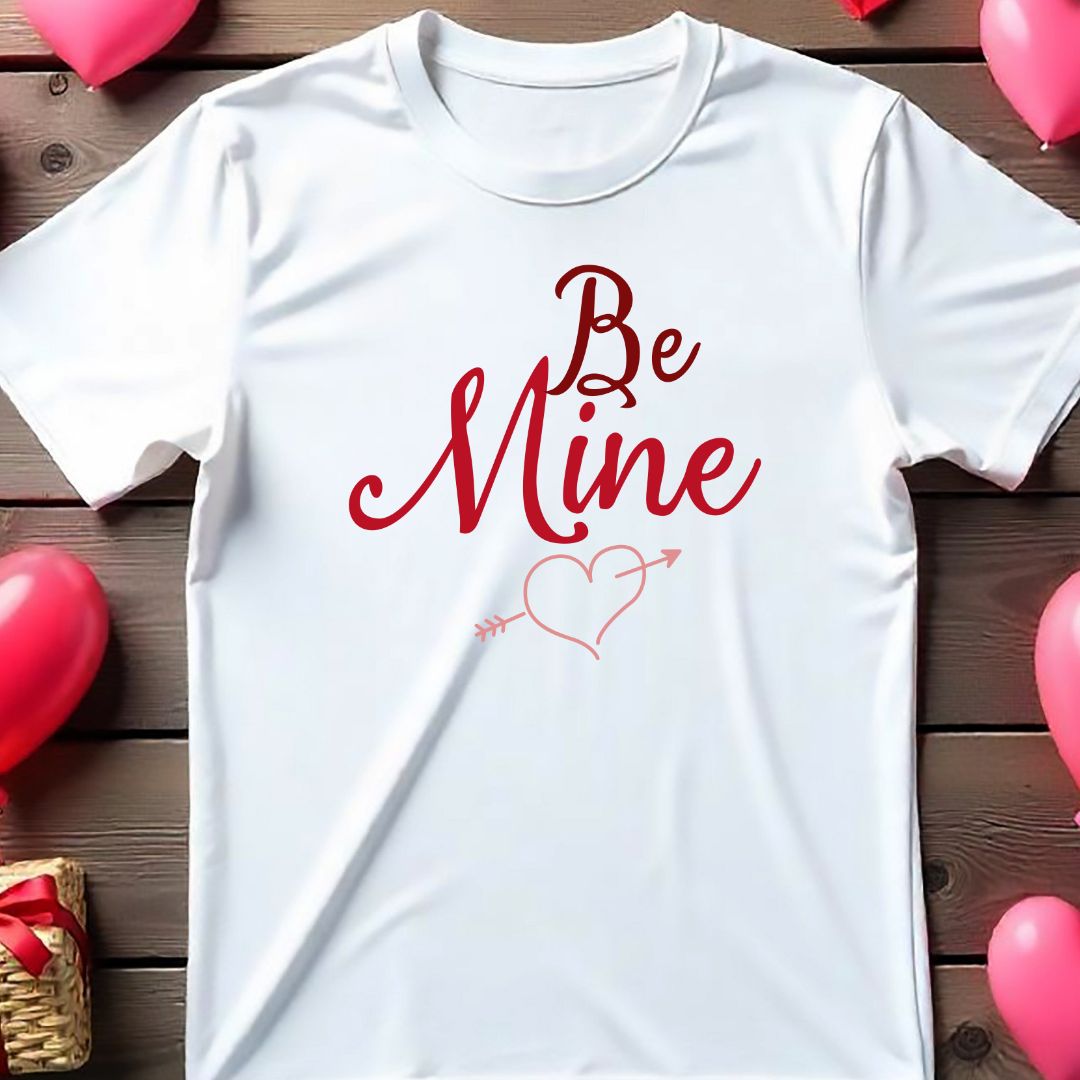 Be Mine Heart SVG Happy Valentine's Vector