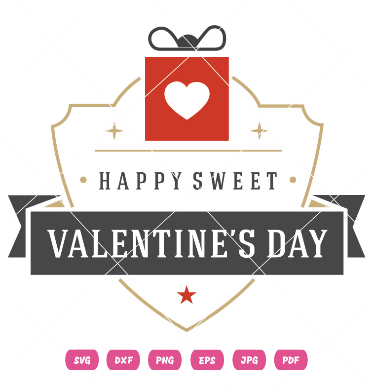 Happy Heart Valentine Day Vector