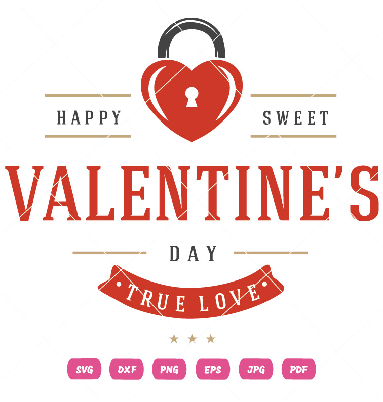 Happy Sweet Valentine Day Vector