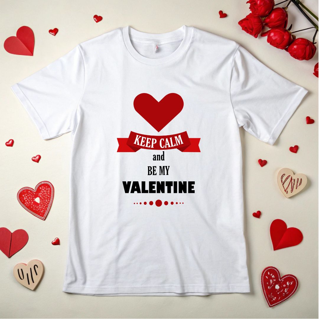 Keep Calm And Be My Valentine Vector