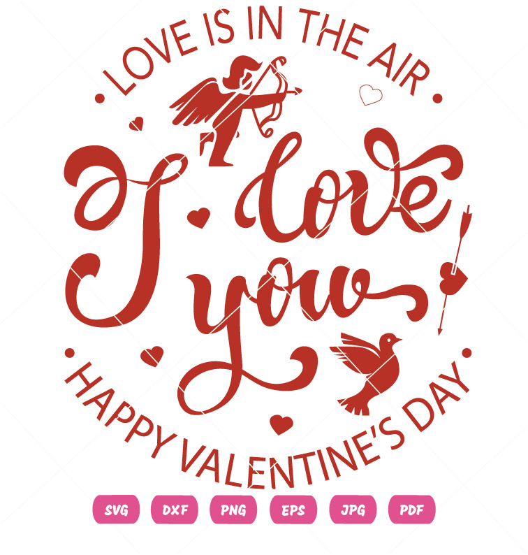 Love Is In The Valentine Vector
