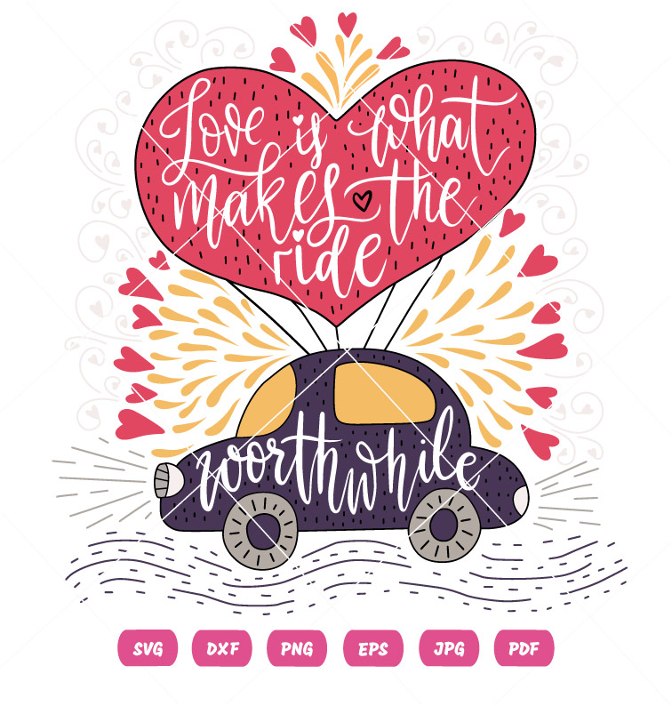 Love Is What Makes The Right Valentine Vector