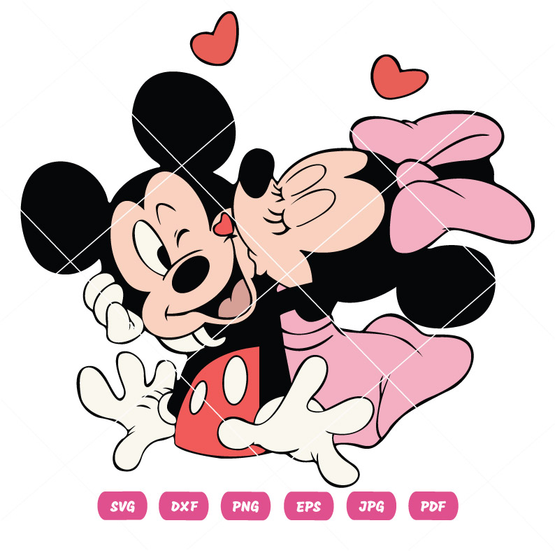 Mickey minnie love valentine SVG Mickey minnie love valentine Vector