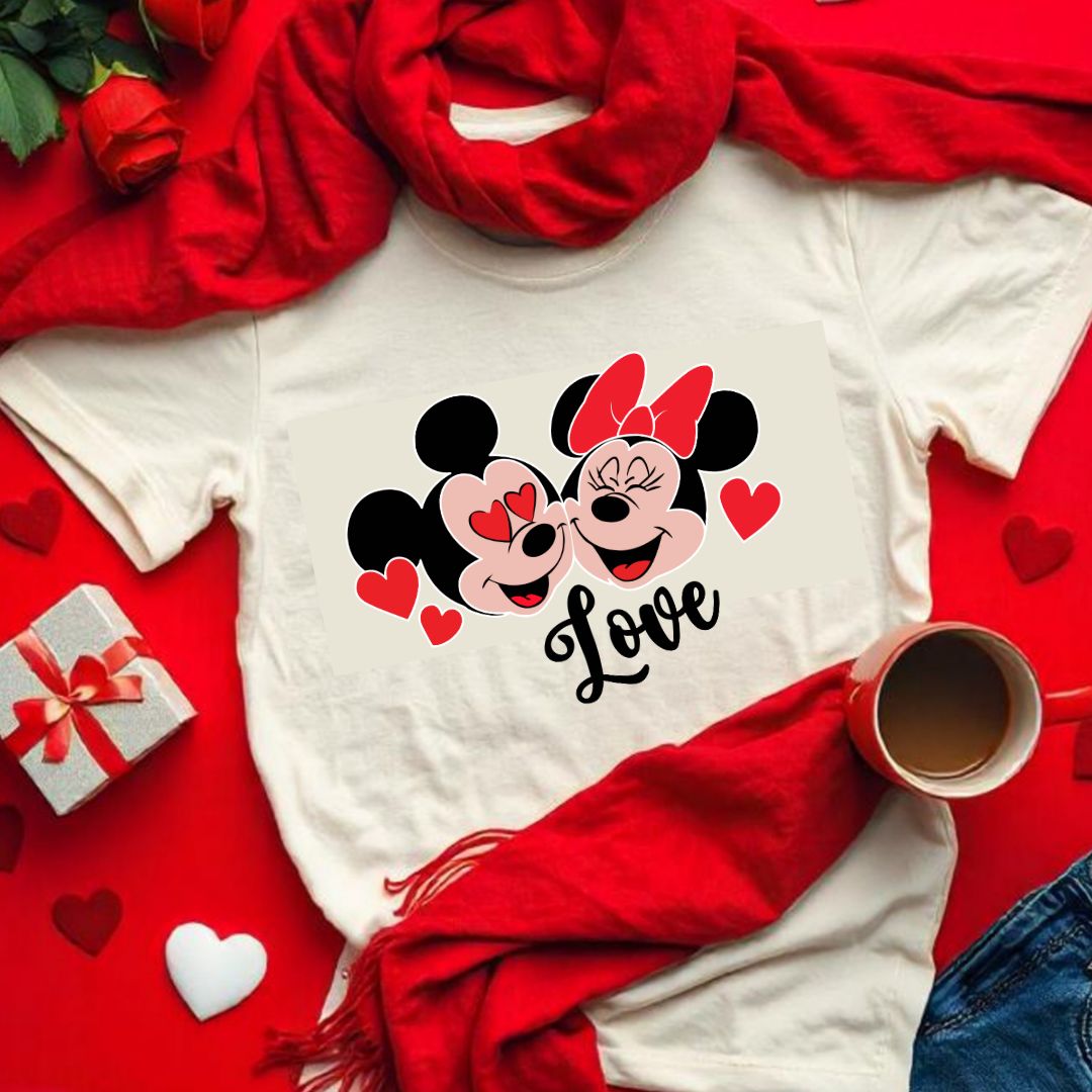Mickey Minnie Valentine SVG Mickey Minnie Valentine Vector