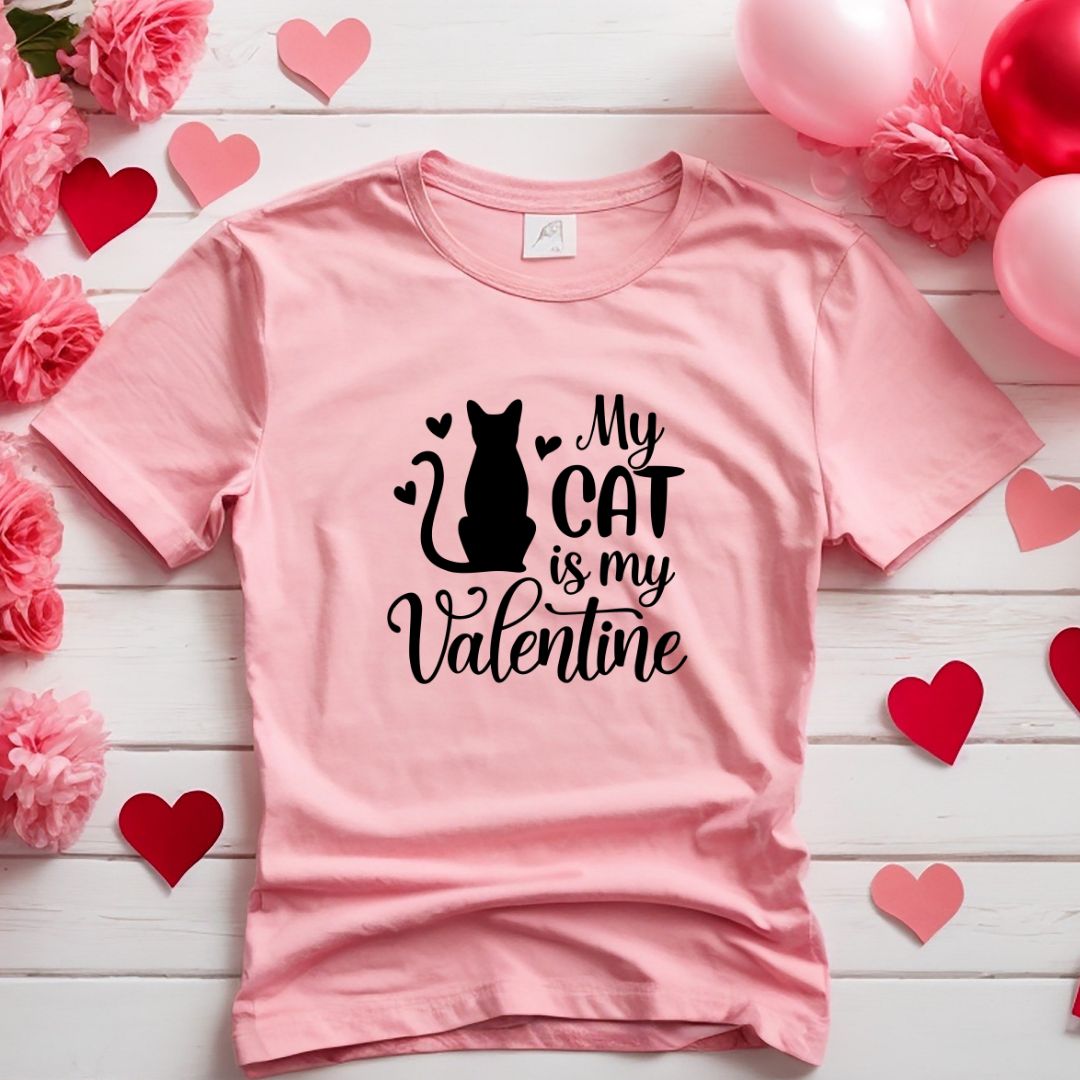 My Cat is My Valentine Svg My Cat is My Valentine Vector