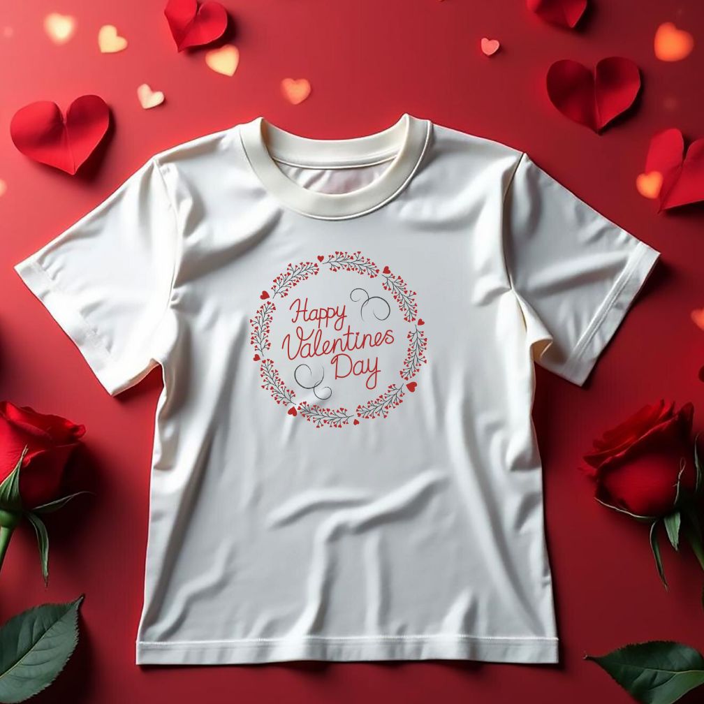 Royalty Flower Happy Valentine Day Vector