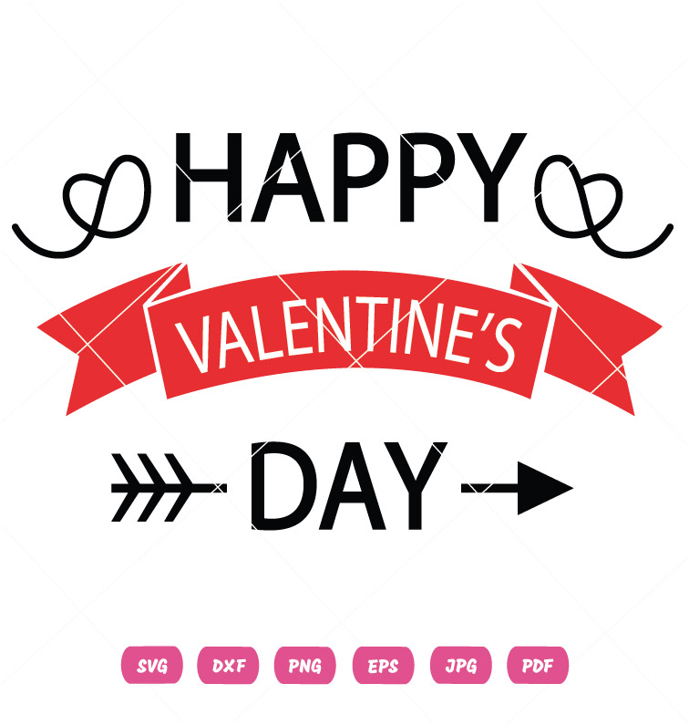 Royalty Happy Heart Valentine Day Vector Design