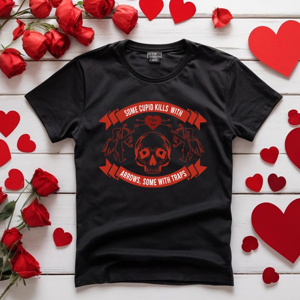 Skeleton Head Valentine Day Vector