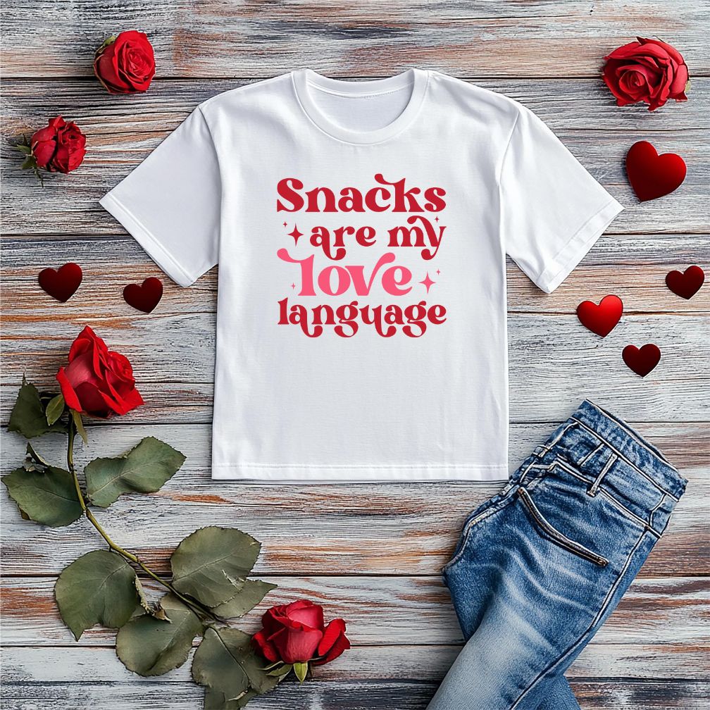 Snack Are My Love Language Valentine Vector