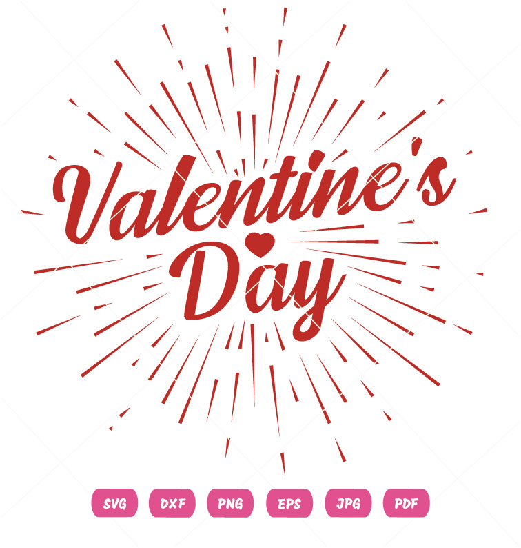 Splash Valentine Day Vector