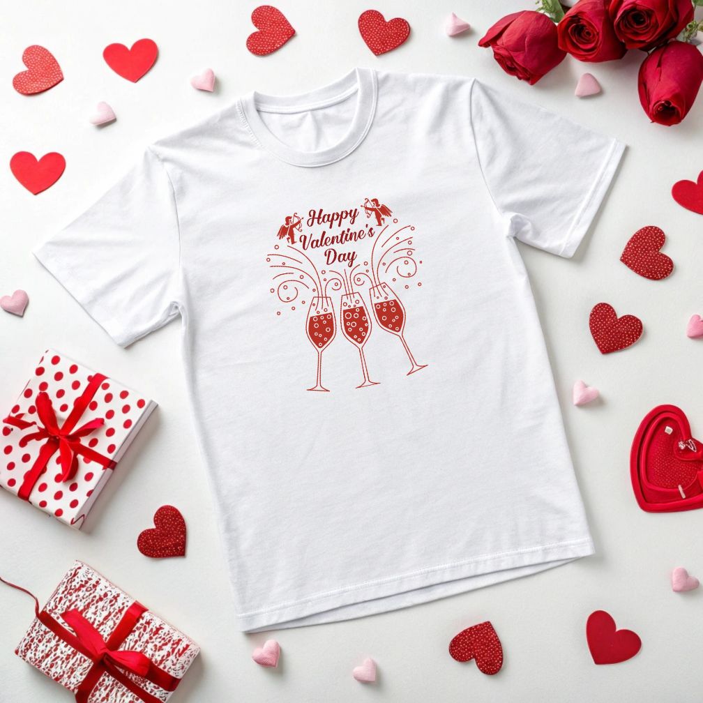 Stylish Happy Valentine Day Vector