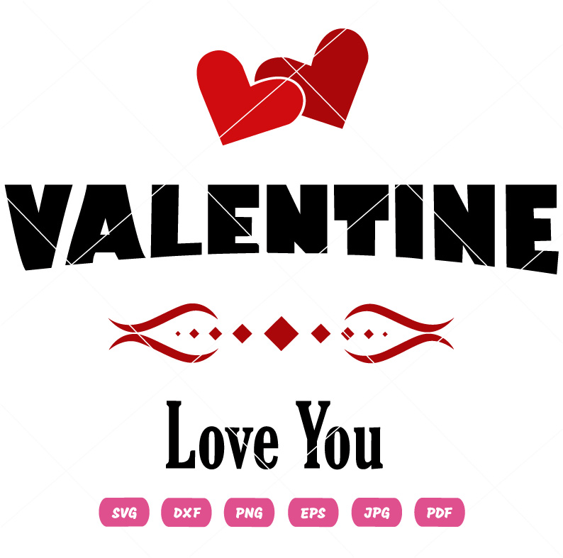 Valentine Love You Vector
