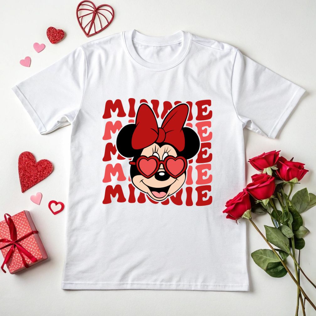 Valentine Mickey Face Vector