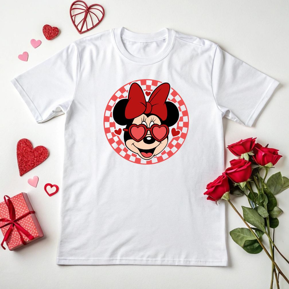 Valentine Mickey Face Vector Design