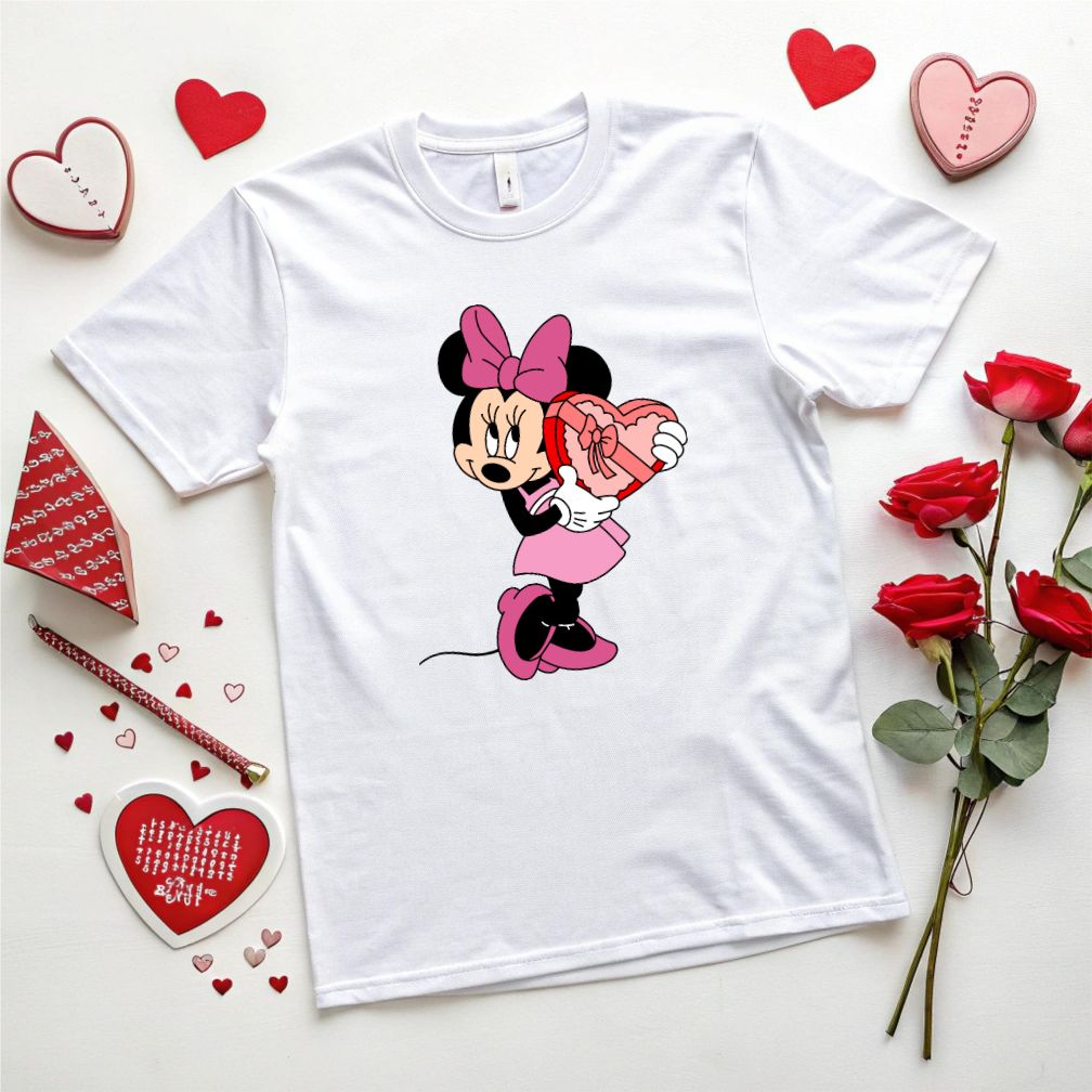 Valentine Mickey Mouse With Heart Vector