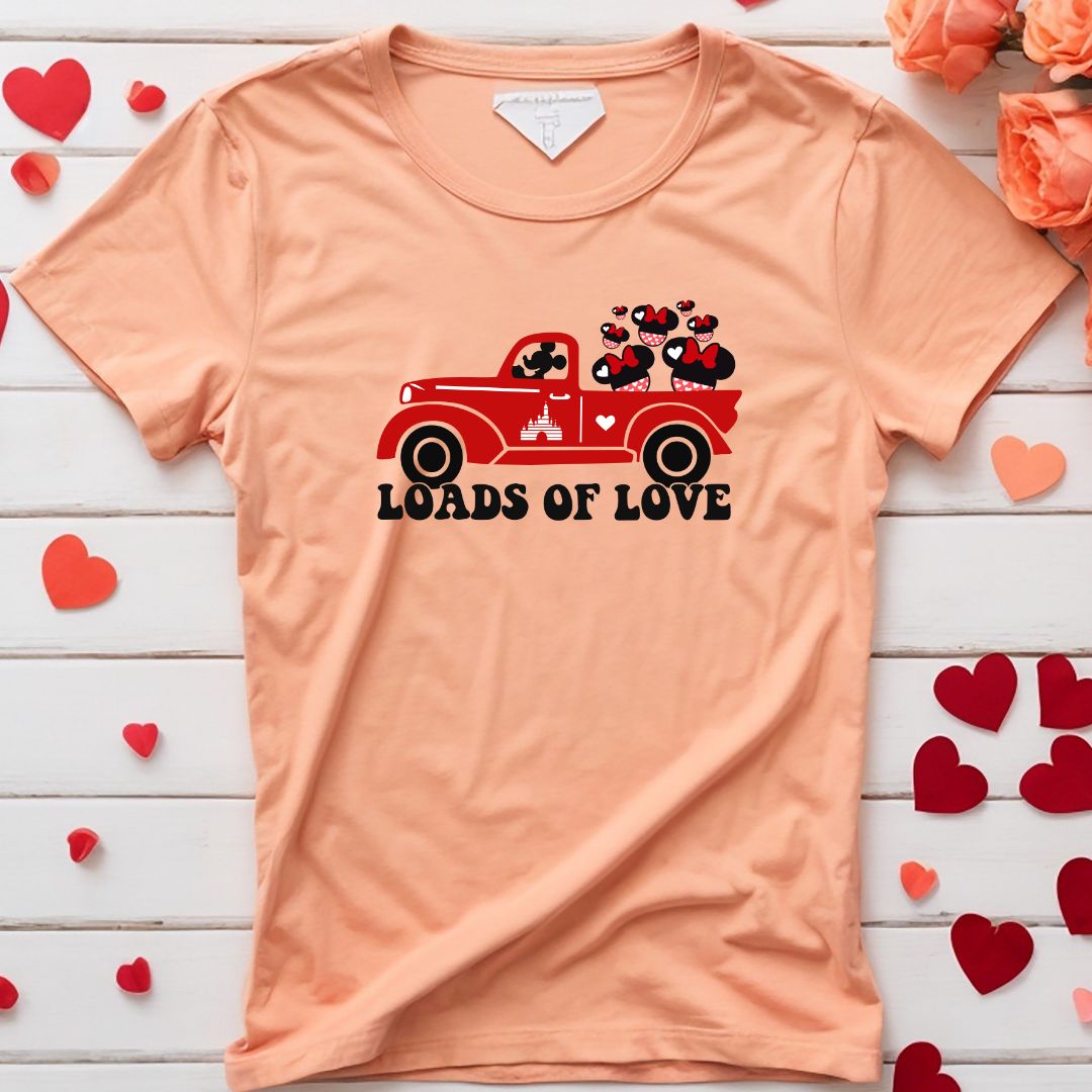 Valentine Mickey Truck Loads For Love SVG Valentine Mickey Truck