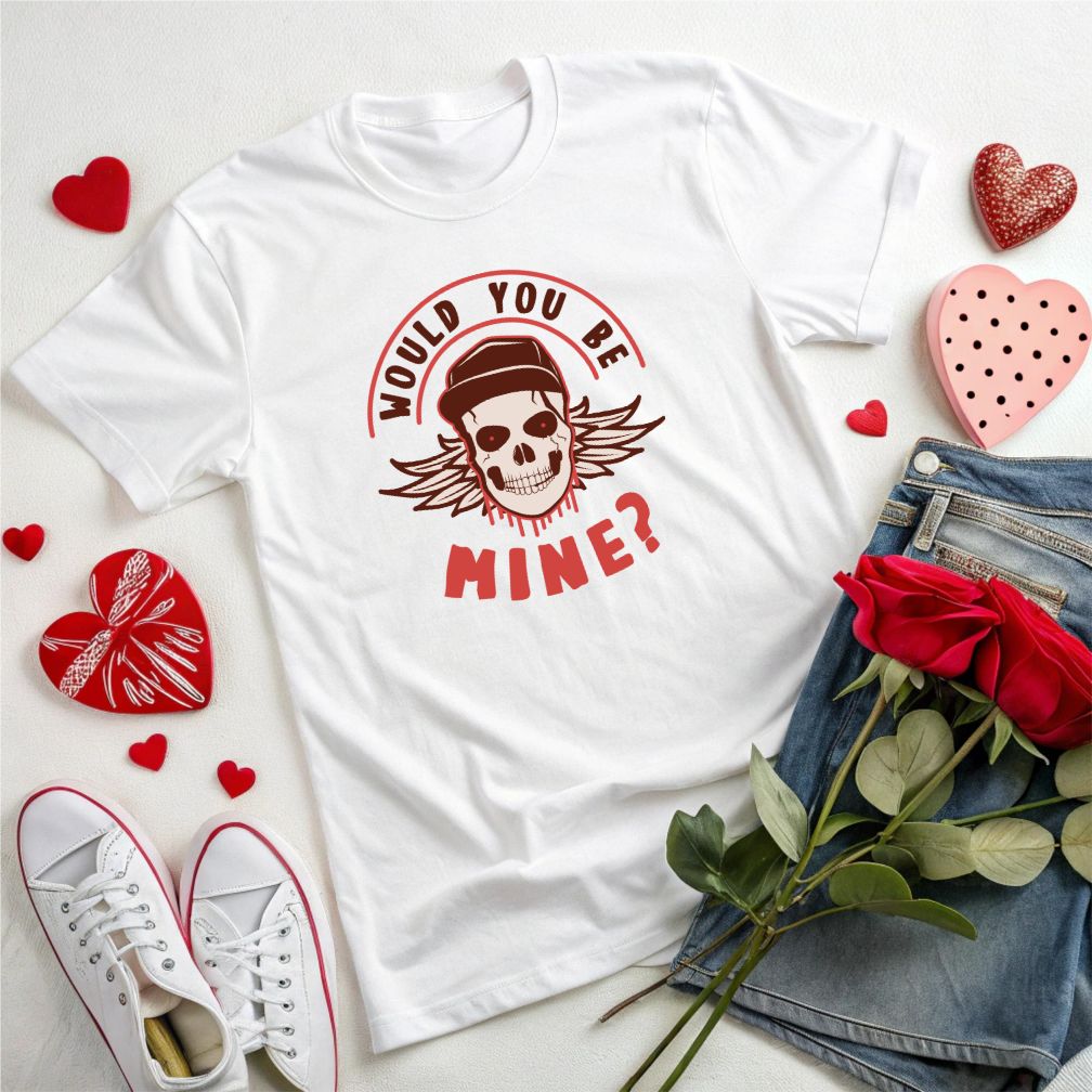 Would You Be Mine Valentine Vector