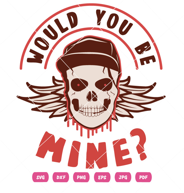 Would You Be Mine Valentine Vector