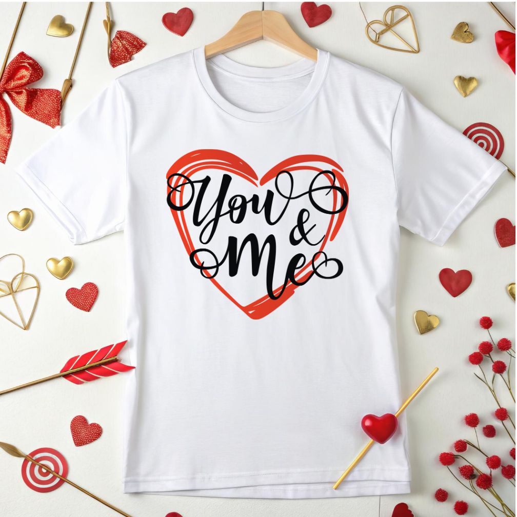 You And Me Valentine Vector