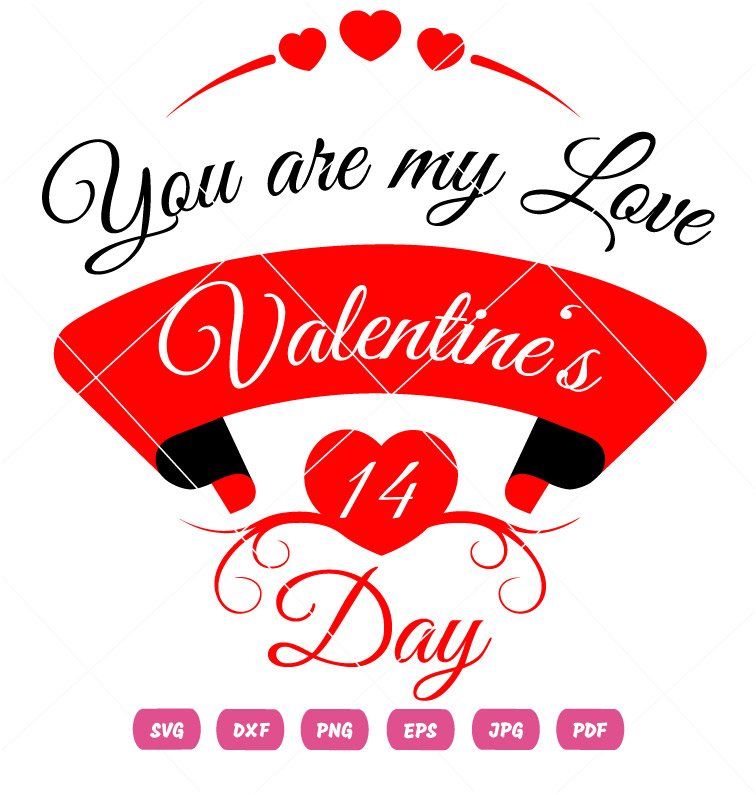 You Are My Love Valentine Vector