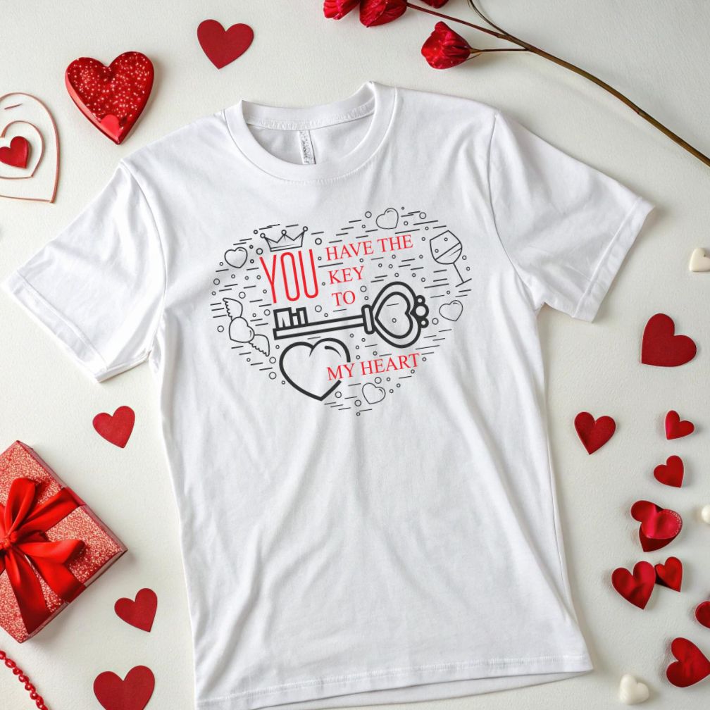 You Have The Key To My Heart Valentine Vector