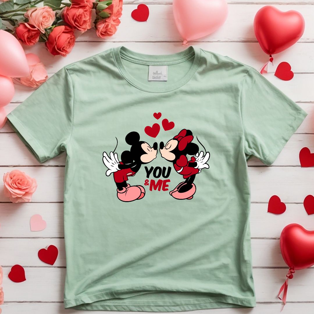 You & Me Mickey & Minnie Kiss Svg You & Me Mickey & Minnie Kiss Vector