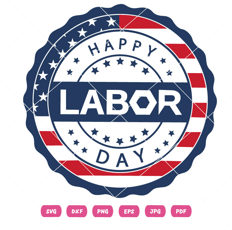 American Flag Labor Day SVG American Flag Labor Day Vector