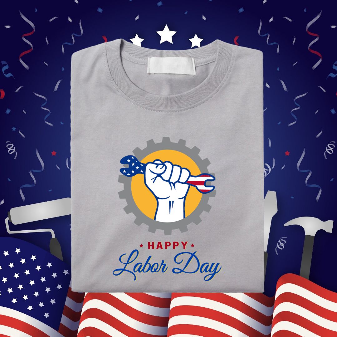 American Happy Labor Day SVG Strong Labor Vector