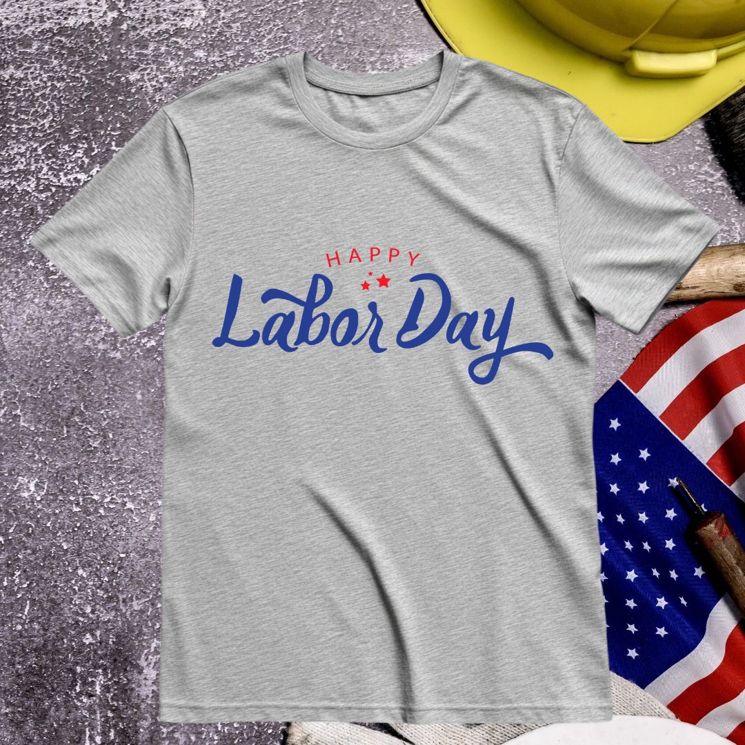 Calligraphic Happy Labor Day SVG Calligraphic Happy Labor Day Vector