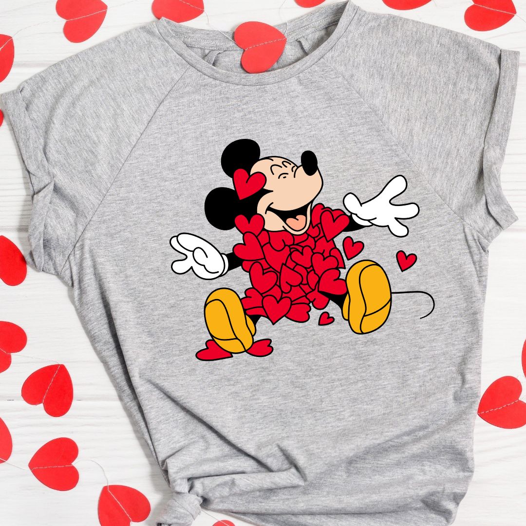 Cute Heart Micky Valentine's Day SVG Cute Heart Micky Valentine's Day
