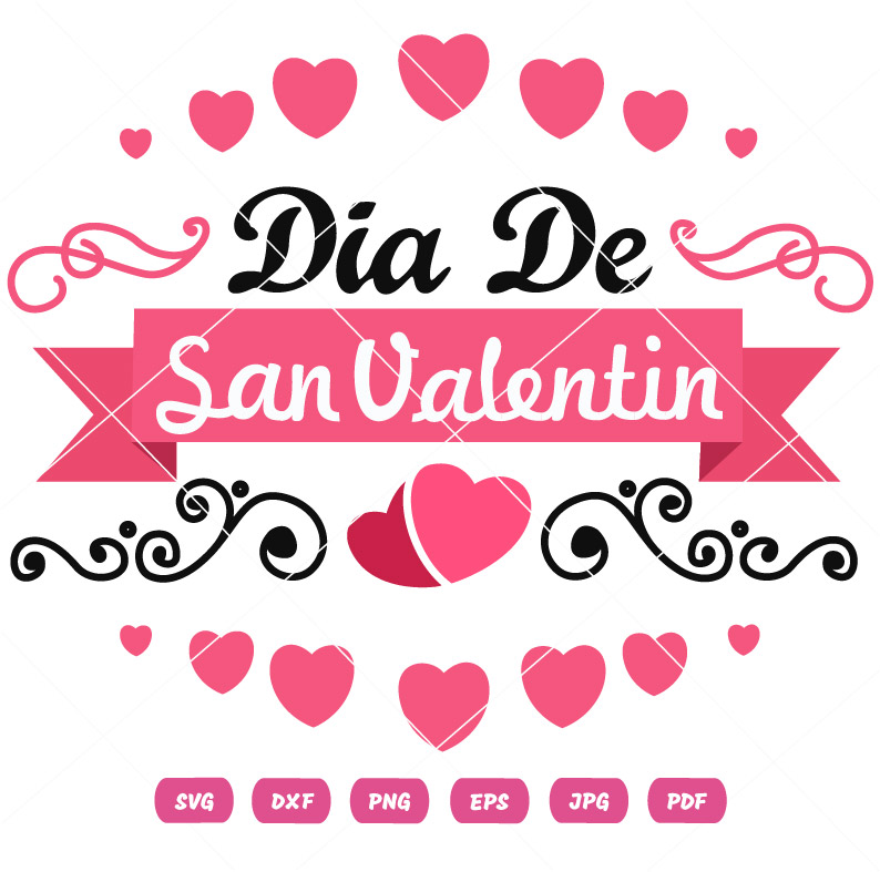 Dia De San Valentin SVG Vector