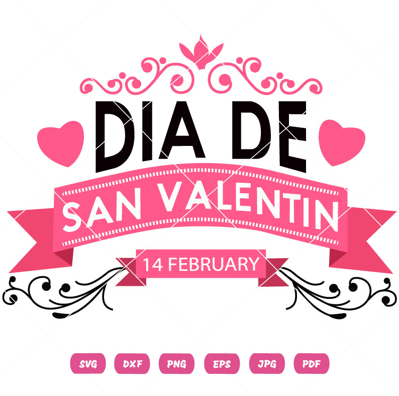 Dia de San Valentin SVG Dia de San Valentin Vector