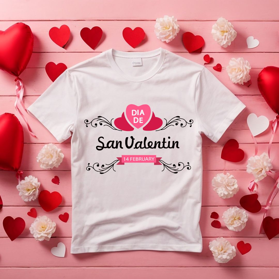 Happy Dia De 14 February SVG Happy Dia De 14 February Vector