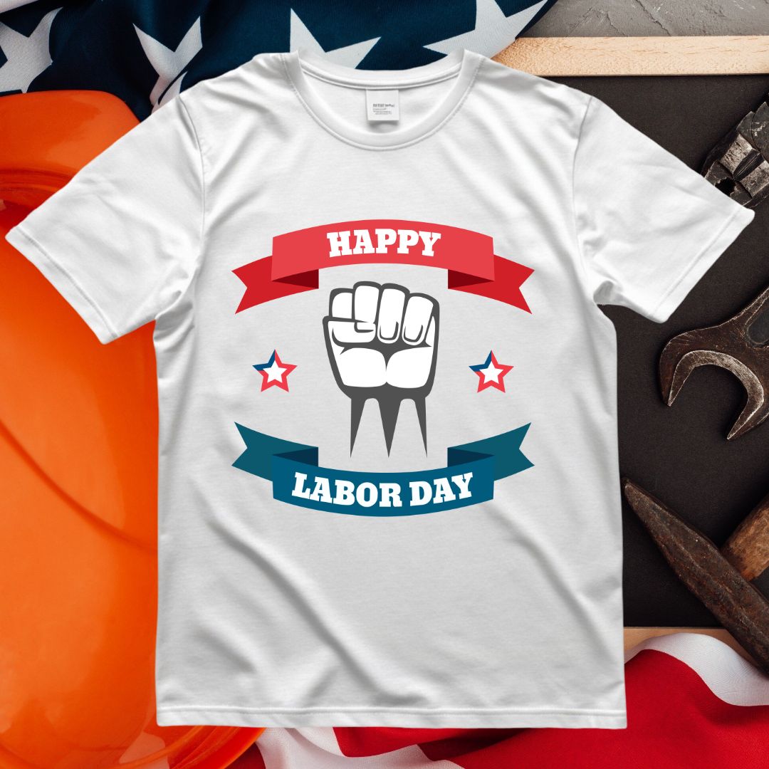 Happy Labor Day Fist SVG Happy Labor Day Fist Vector