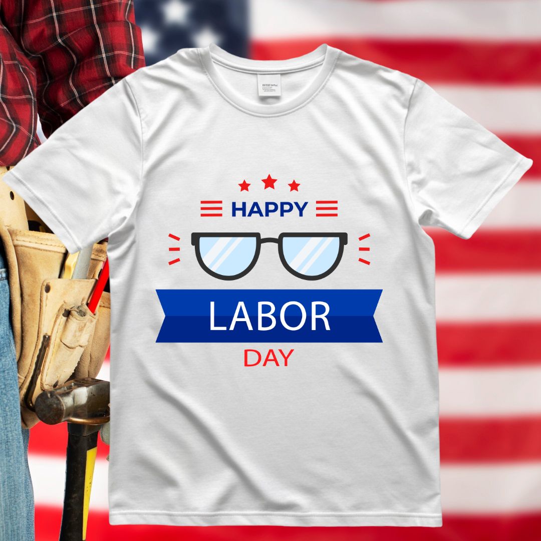 Happy Labor Day Glasses SVG Happy Labor Day Glasses Vector