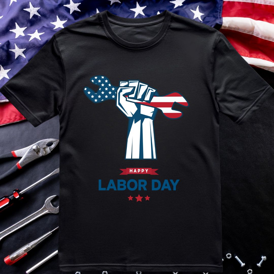 Happy Labor Day Wrench In Hands SVG Wrench In Hands Vector