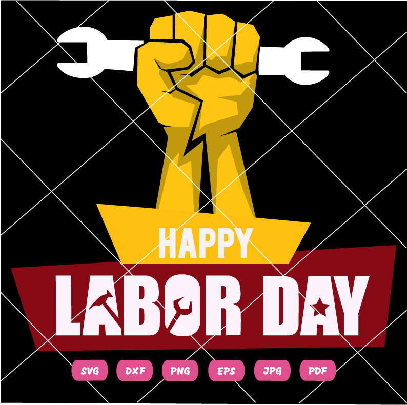 Happy Labour Day SVG Day Happy Labor Day Vector