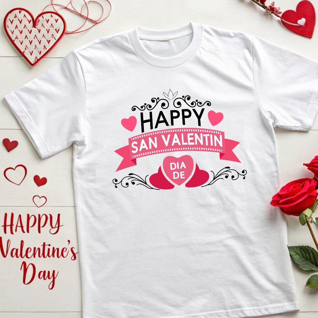 Happy San Valentin Dia De Vector