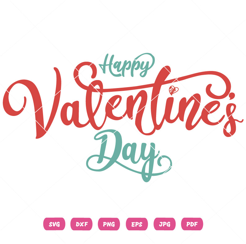 Happy Valentine Day Lettring SVG Happy Valentine Day Lettring Vector