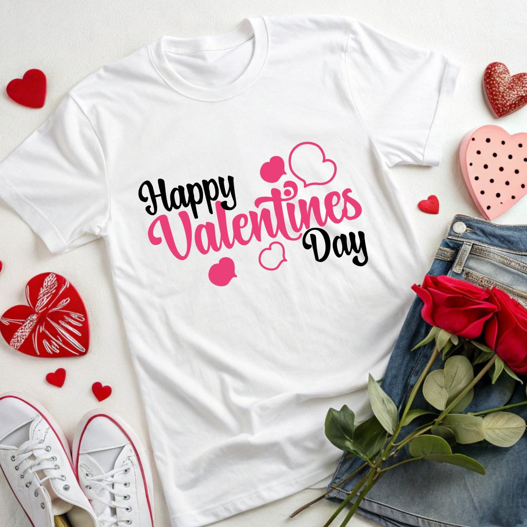 Happy Valentine-s Day Hand Drawn Lettering Vector