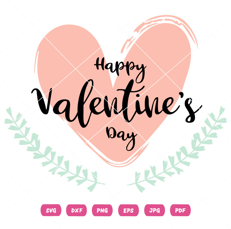 Happy Valentine's Day Flower Vector